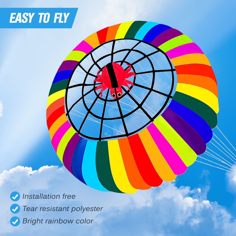 2m Large Kite Huge Rainbow Kite 78.7'' Colorful Kite Easy To