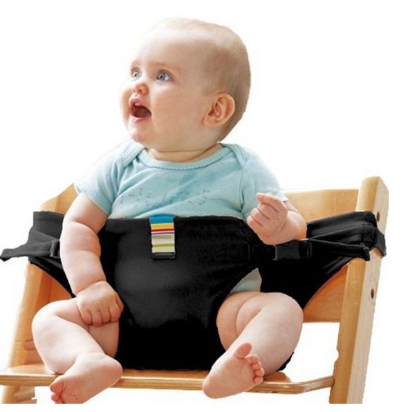 Baby High Chair Seat Harness Belt Portable Infant Safety Toddler Feeding Strap Black
