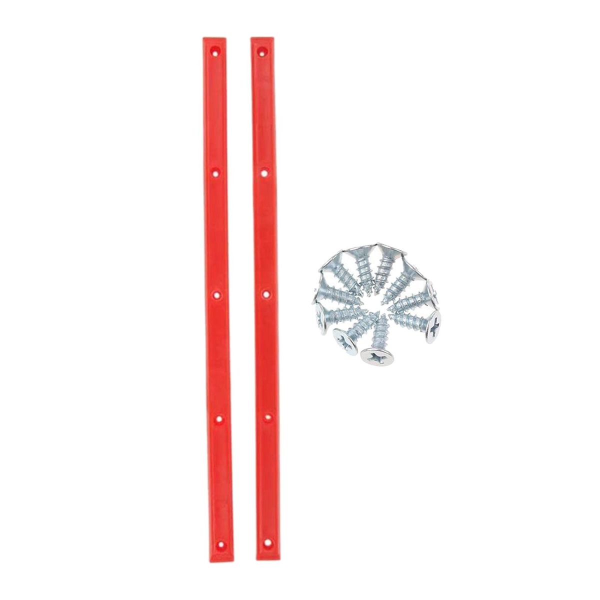 1 Pair Longboard Skateboard Rails Edge Protect With Red