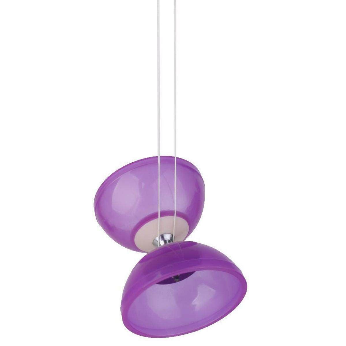 Purple 5 Bearings Diabolo Handsticks&String Juggling Toy Professional