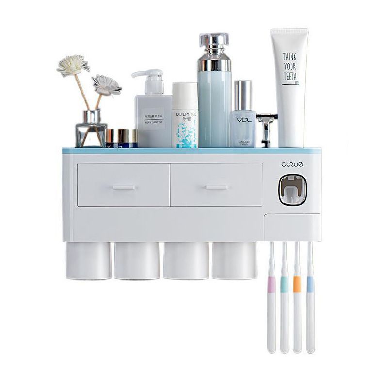 Wall-mounted Toothbrush Holder Wash Set Household Magnetic