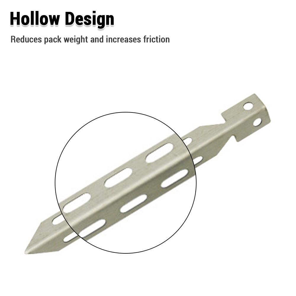 Tent Stakes Tent Nails V Shaped Design Outdoor Tent Accessories Stainless Steel Ground Nails