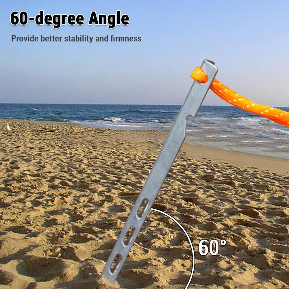 Tent Stakes Tent Nails V Shaped Design Outdoor Tent Accessories Stainless Steel Ground Nails
