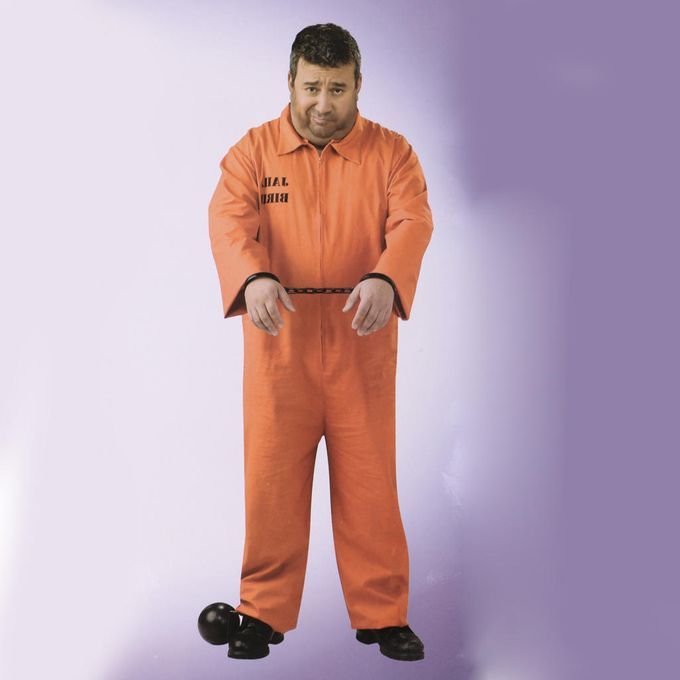 Prisoner Overall Jumpsuit Condemned Deer Party Party Costume Adult