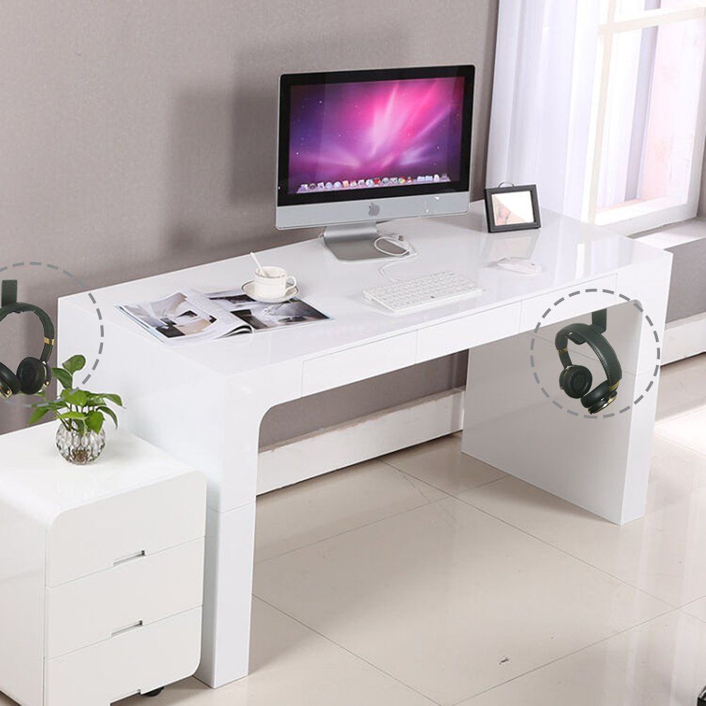 Universal Headset Headphone Hanger Hook Holder Under Desk