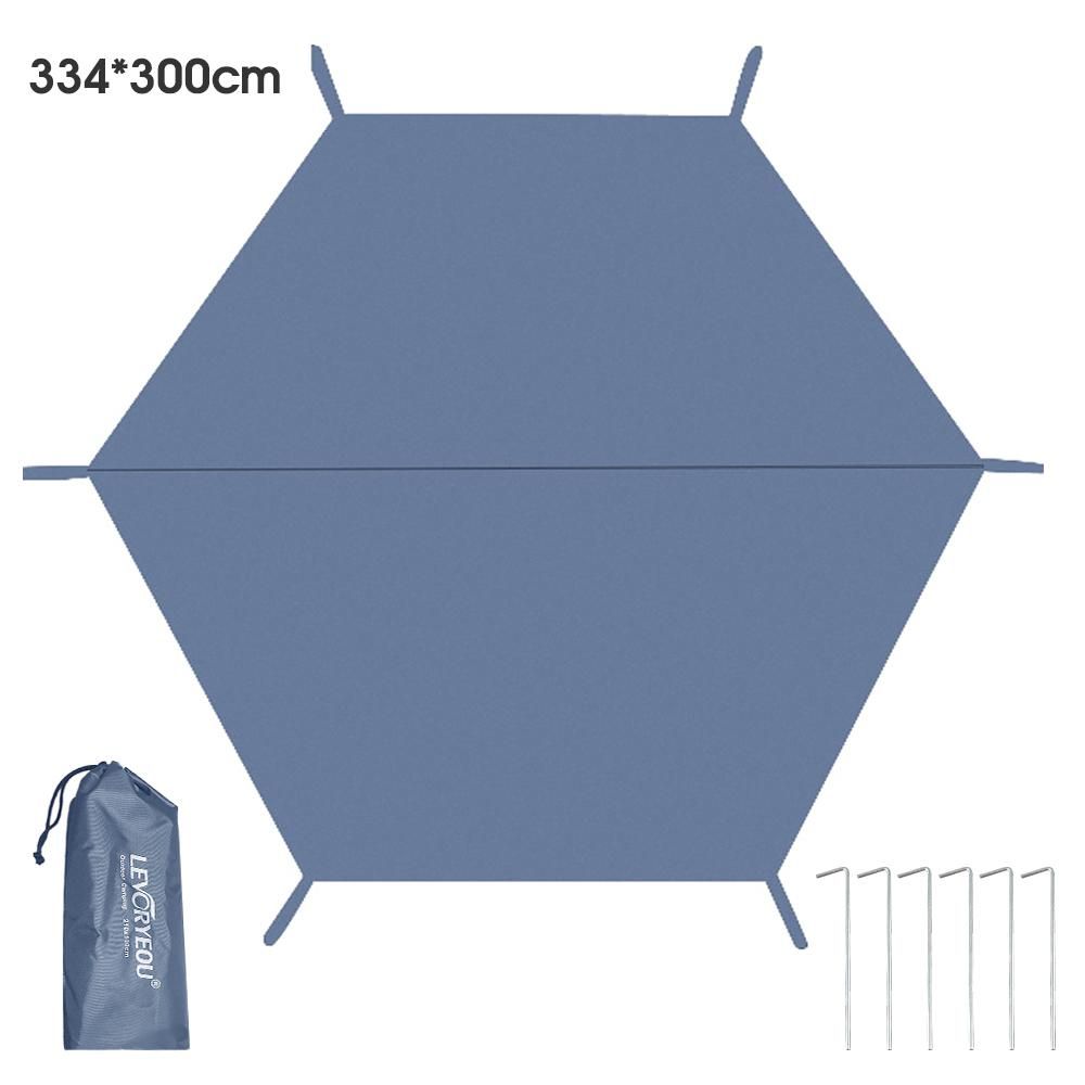 Waterproof Tear-resistant Tent Tarp Thicken Picnic Tarp Tent Mat Hard-wearing Beach Pad for Hiking Traveling Backpacking