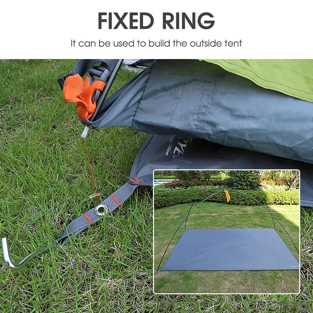 Waterproof Tear-resistant Tent Tarp Thicken Picnic Tarp Tent Mat Hard-wearing Beach Pad for Hiking Traveling Backpacking