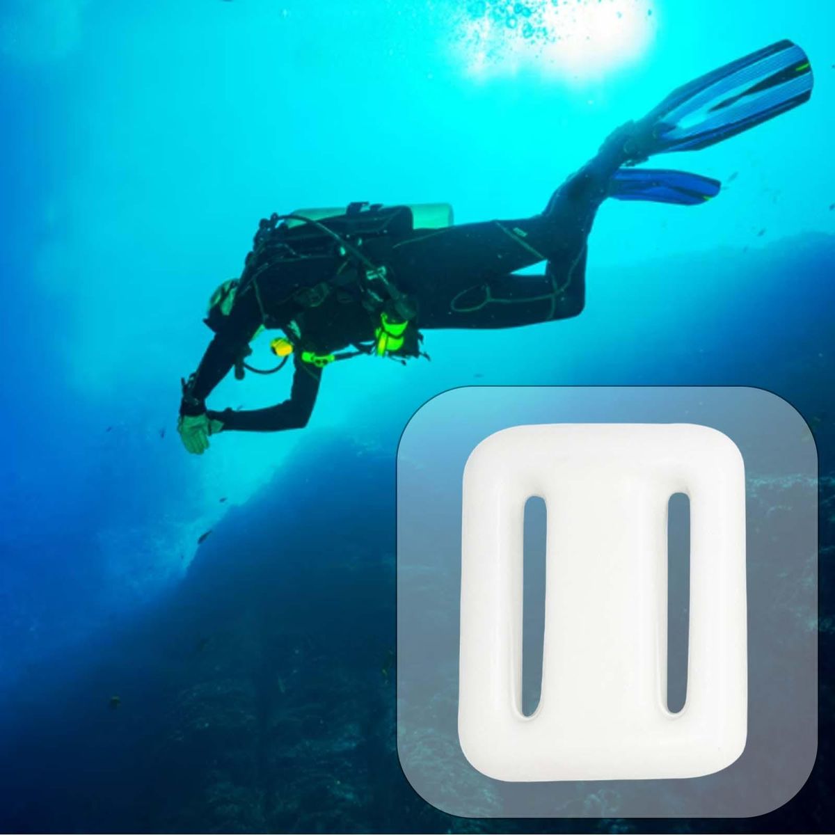 Backplate Diving Scuba Weight Waist Belt Tools White 500g
