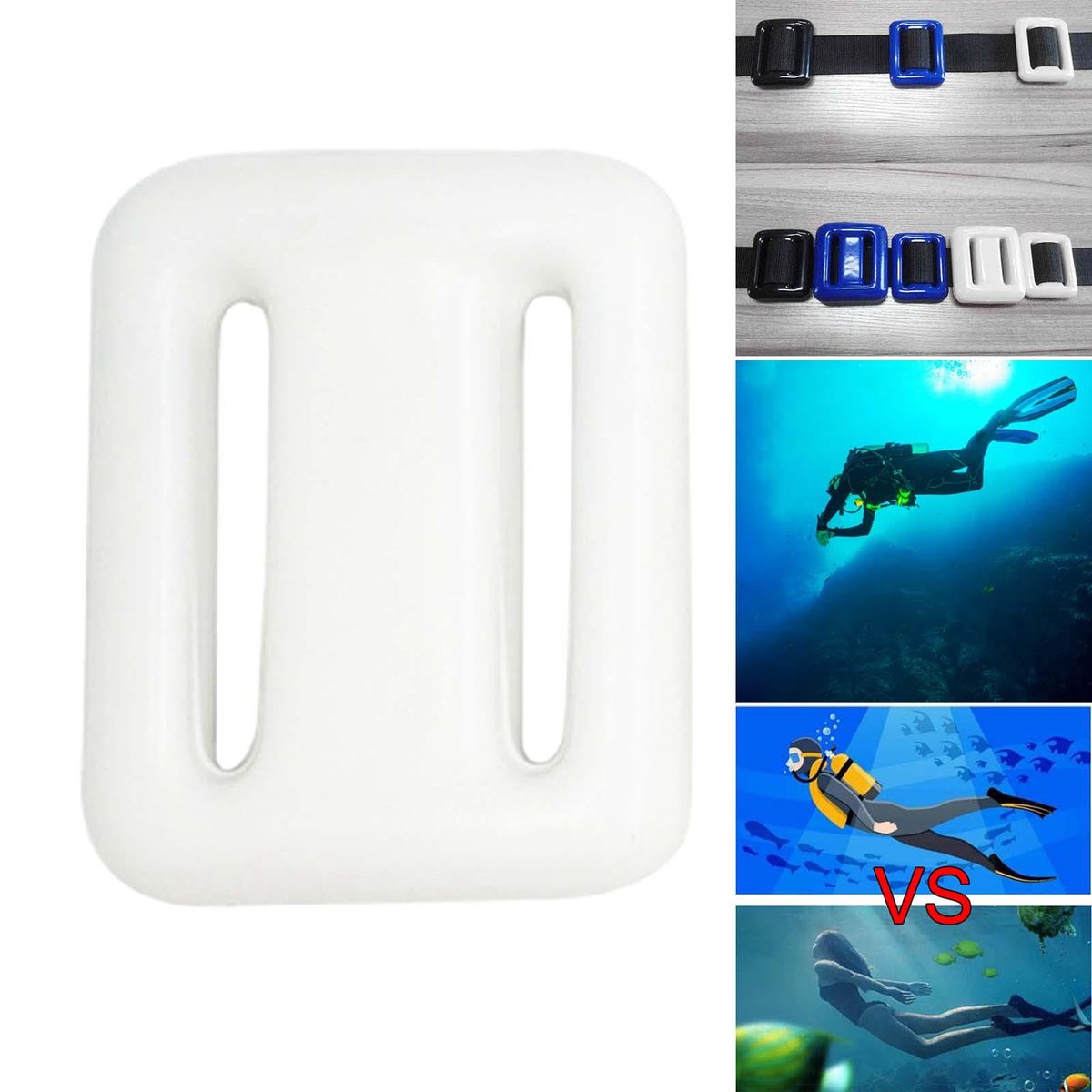 Backplate Diving Scuba Weight Waist Belt Tools White 500g