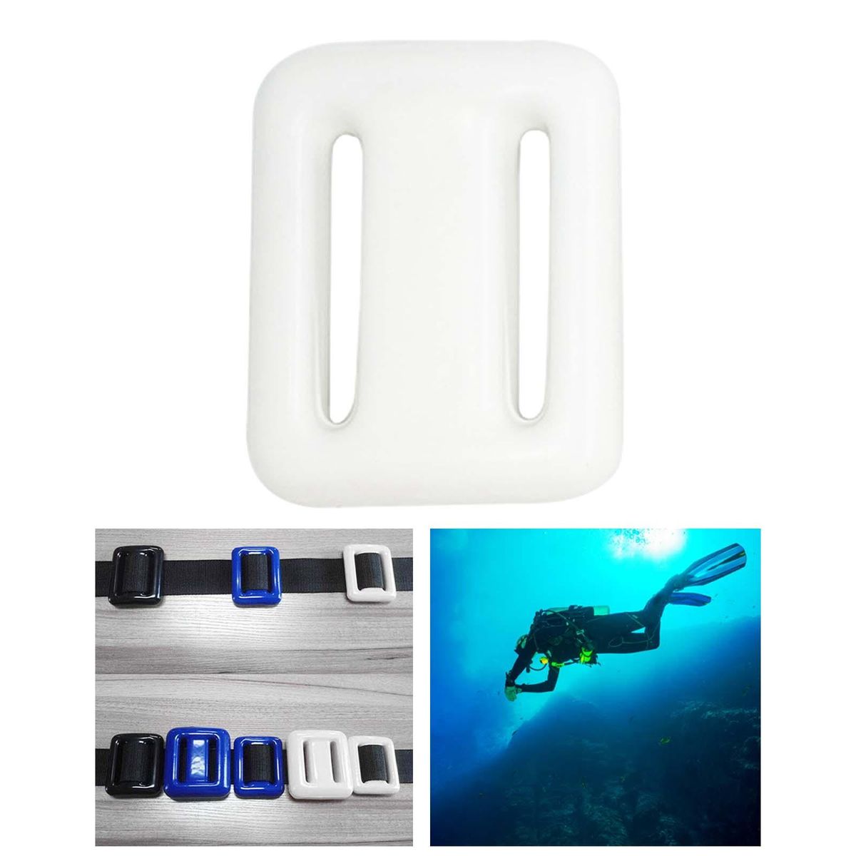 Backplate Diving Scuba Weight Waist Belt Tools White 500g