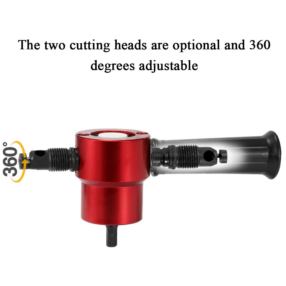 Double-headed Sheet Metal Nibbler Cutter 360 Degree