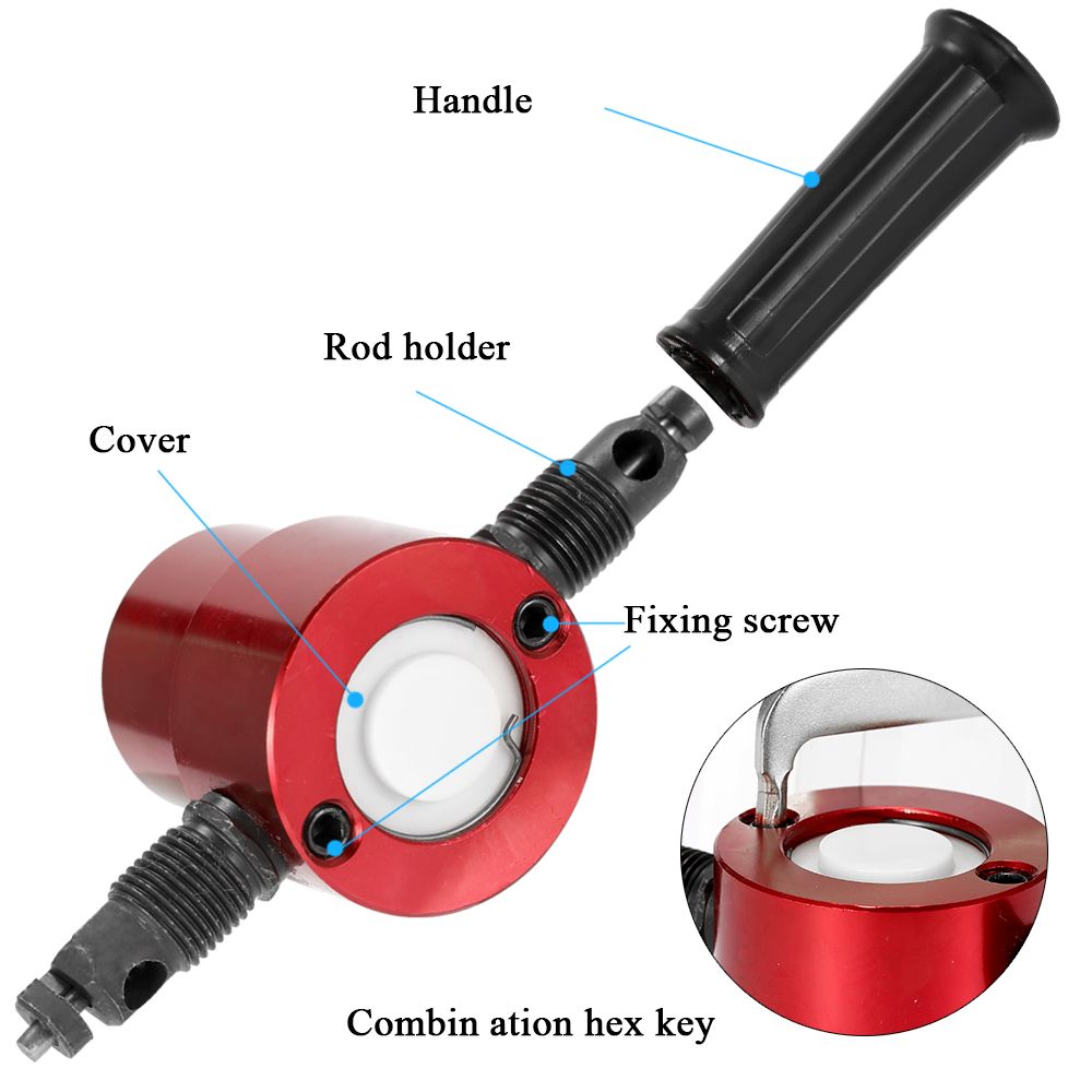 Double-headed Sheet Metal Nibbler Cutter 360 Degree
