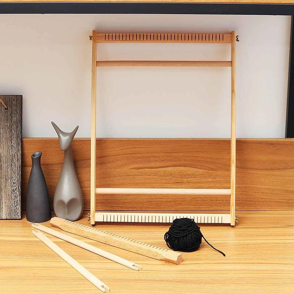 Multifunctional DIY Wooden  Weaving Loom Hand Knitting Toys Sewing Accessories Embroidery Woven Set