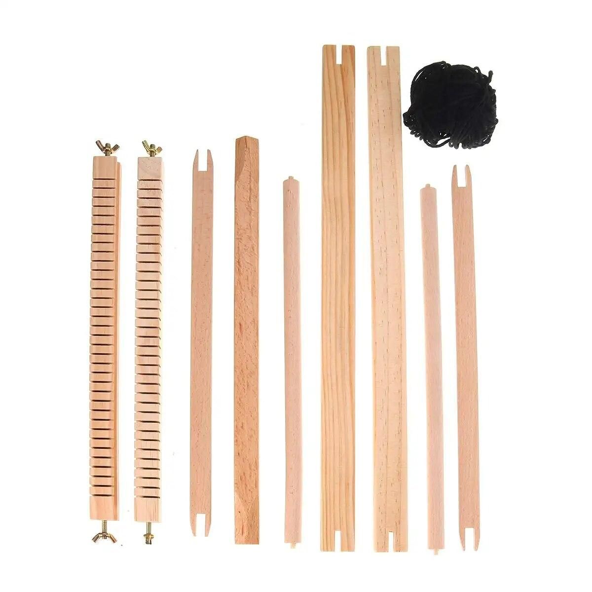 Multifunctional DIY Wooden  Weaving Loom Hand Knitting Toys Sewing Accessories Embroidery Woven Set