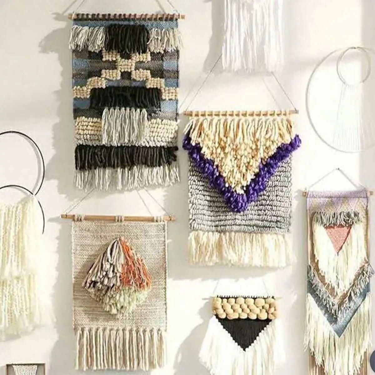 Multifunctional DIY Wooden  Weaving Loom Hand Knitting Toys Sewing Accessories Embroidery Woven Set