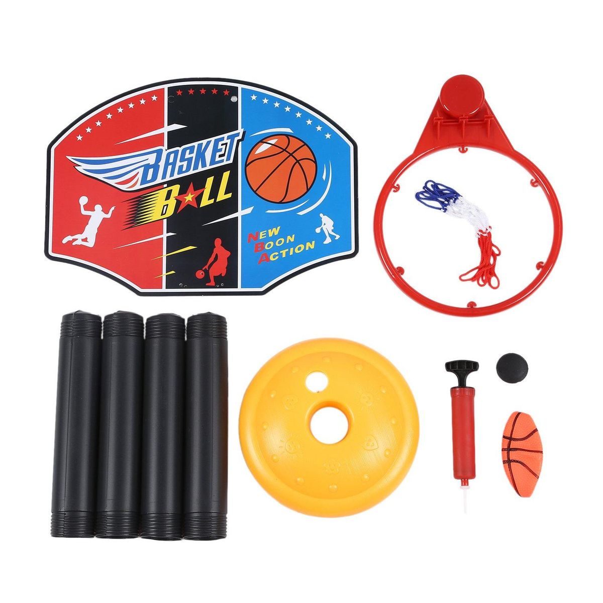 Adjustable Toy Basketball Set Kids Baby Children Sports Train Equipment Net Hoop
