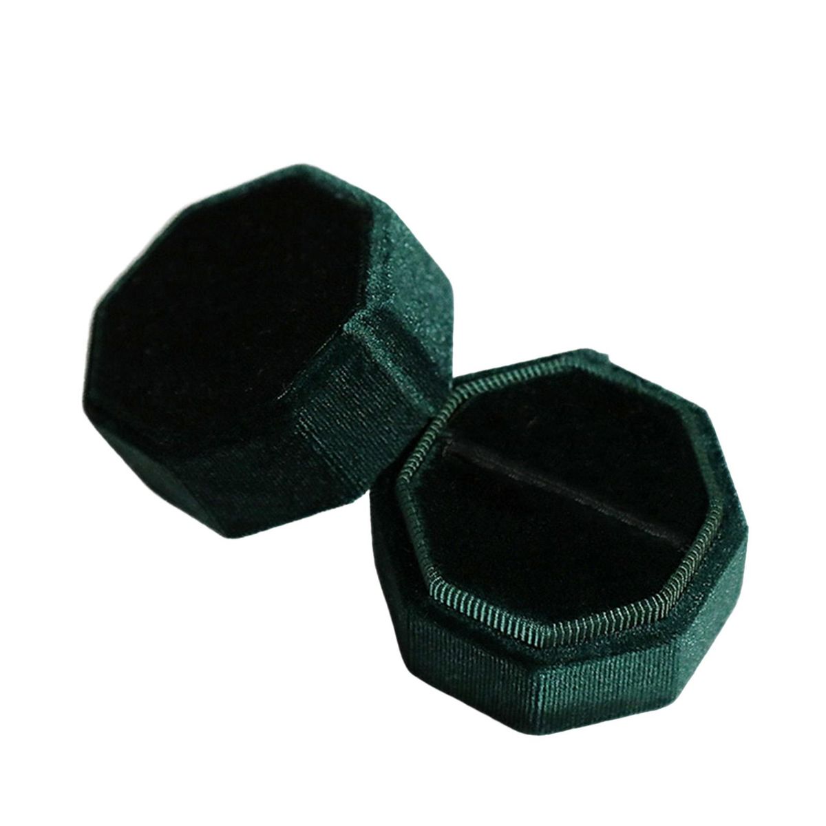 Betrothal Ring Box Engagement Wedding Party Lovers Ring Display Box Atrovirens