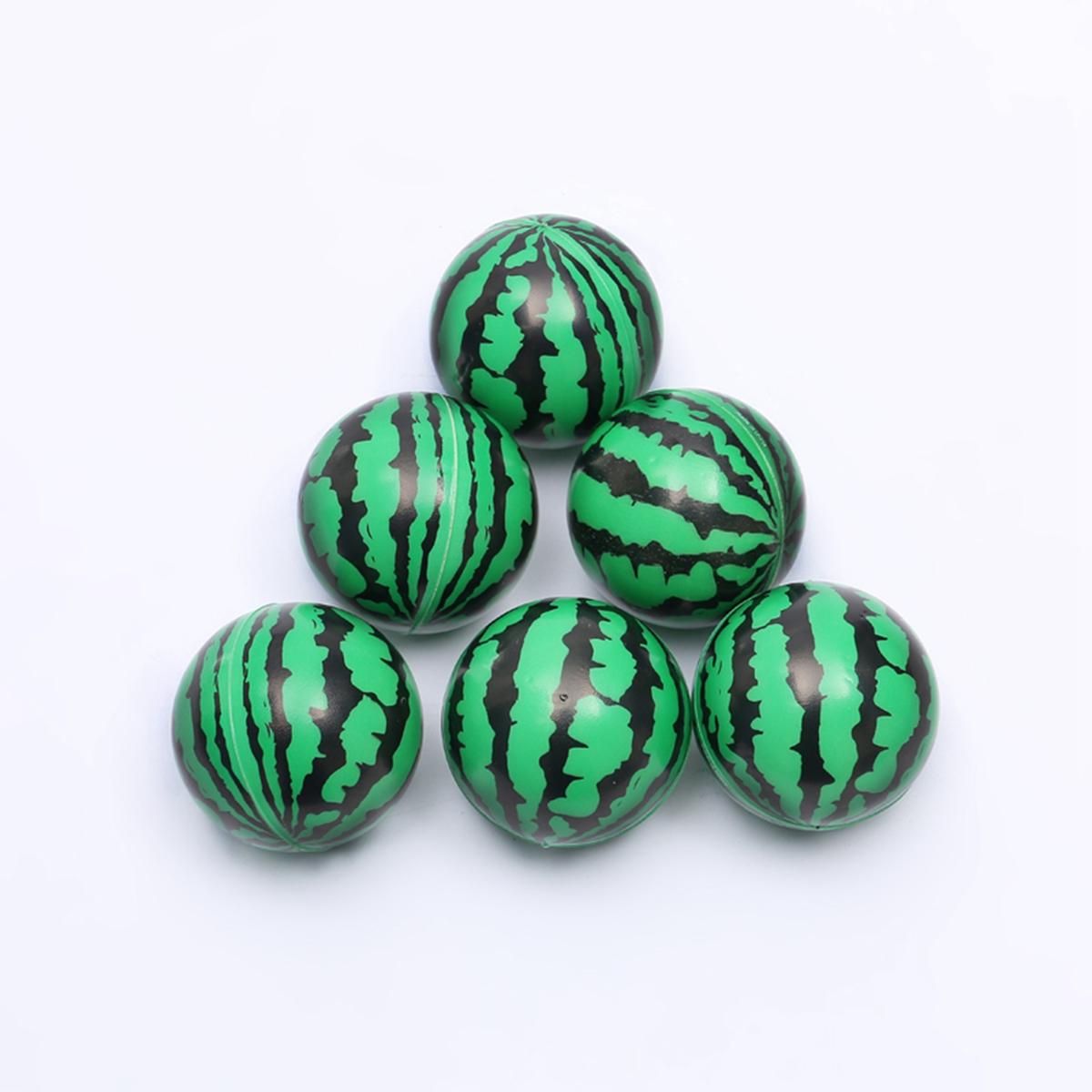 12 Pcs 6.3Cm Green Melon Foam Ball Squeeze Stress