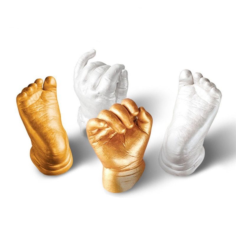 3D Baby Keepsakes Hand Print Foot Baby Memories Casting
