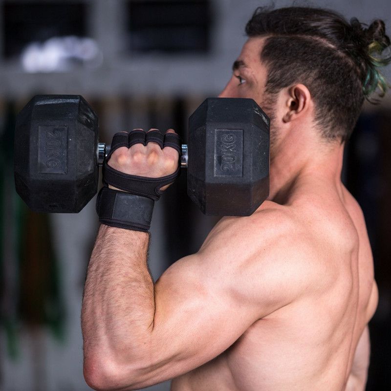 Weight Lifting With Wrist Wrap Support And Duty