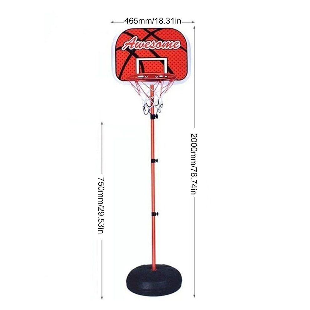 Basketball Hoop And Stand Adjustable Height Outdoor Ba Kyard Basketball Games-orange-1.2m