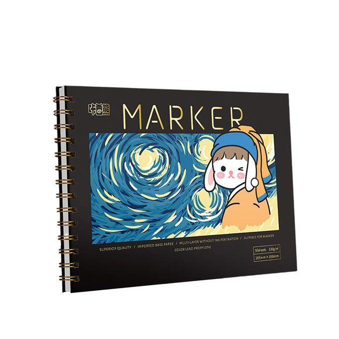 120GSM 50 Sheets Sketchpad Tearable Firm Sketch Book 16K 10.4×7.5inch