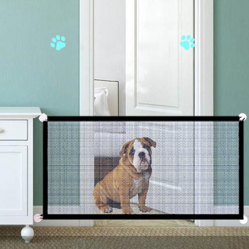 Gate Portable Folding Mesh Fencing Gate Protection Indoor and Outdoor Safe and Pets