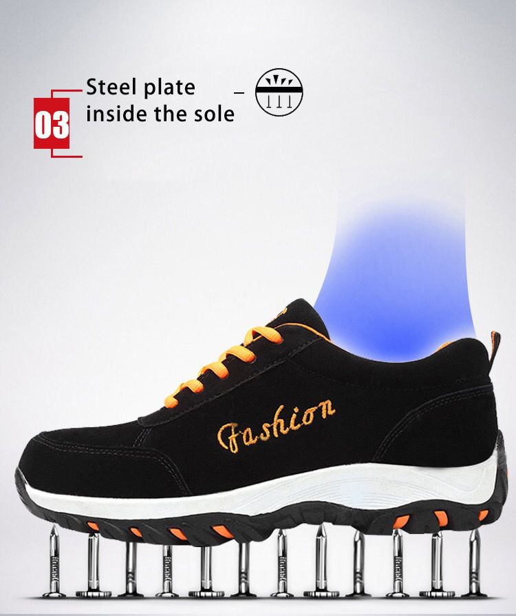 Steel Toe Boots Men Ankle Work Women Safety Shoes Mesh