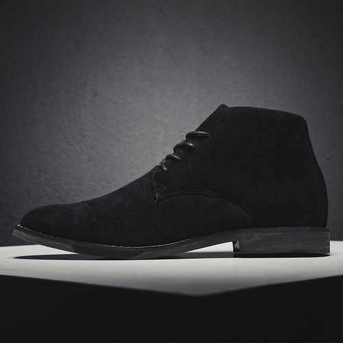 Boots Men High Quality Chelsea Boots Men Handmade Suede Leather Boots Men Shoes Ankle Boot Black