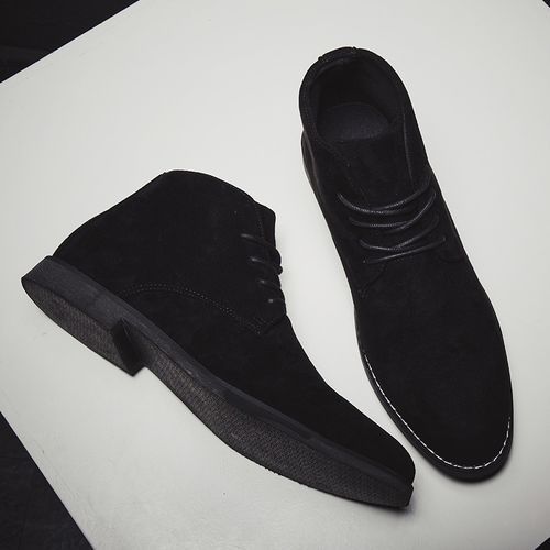 Boots Men High Quality Chelsea Boots Men Handmade Suede Leather Boots Men Shoes Ankle Boot Black