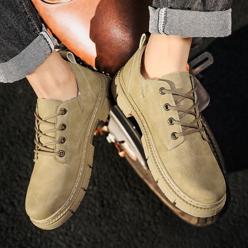 Men Ankle Boots Casual Work Shoes Retro Martin Boots