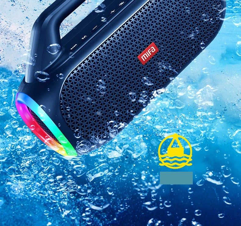 A/MIFA WildBox Outdoor High Sound Quality Car Party Portable Speaker Colored Light Effect Black