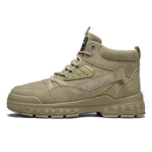 Men Warm Snow Boot Winter Hiking Boots（Khaki）