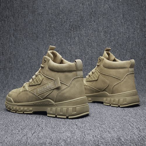 Men Warm Snow Boot Winter Hiking Boots（Khaki）