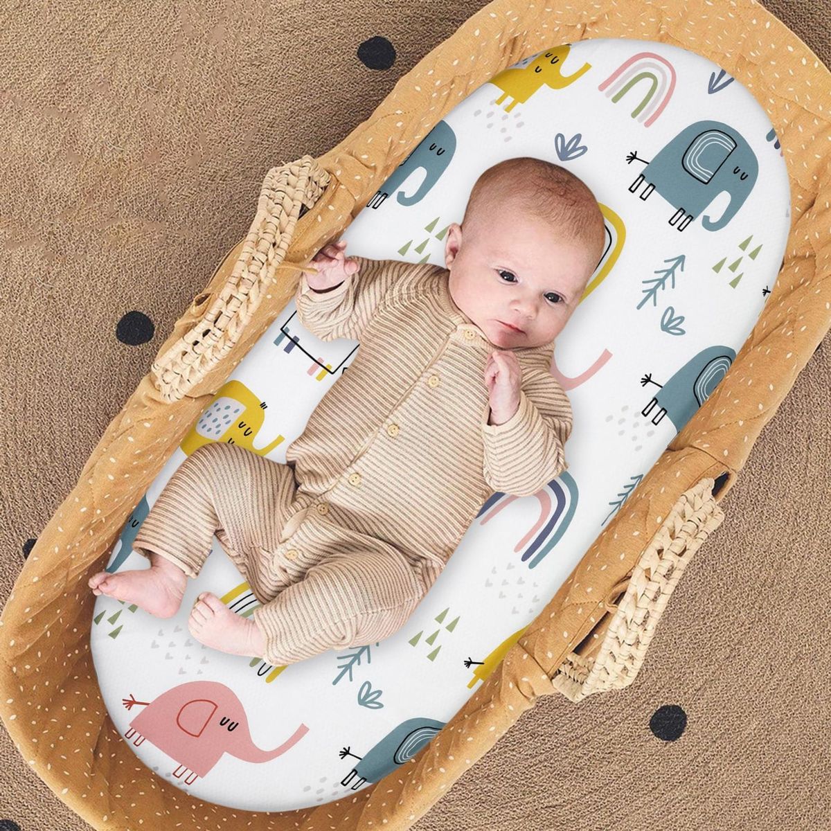 Stretchy Bassinet Sheet Cozycart Baby Bassinet Sheets Soft for Babys C