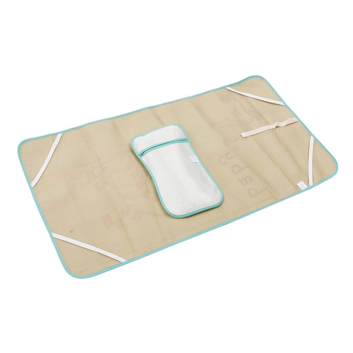4 Styles Baby Summer Foldable Cool Sleeping Ice Silk Bed Mat With Pillow Set 120*60cm Green Zebra