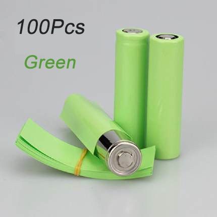 100Pcs 18650 Lithium Battery Heat Shrink Tube Battery Wrap