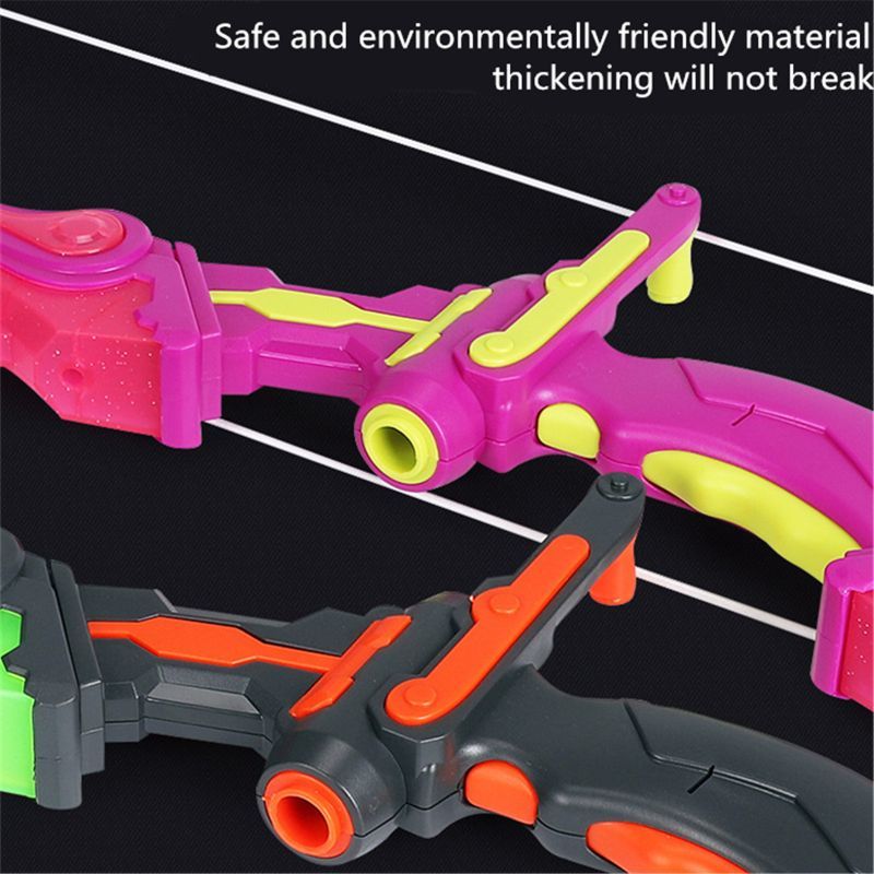 Light Up Archery Bow And Arrow Toy Set For Boys Girls With 3 Suction Cup Arrows