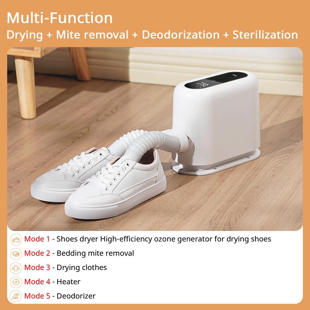 FIVE Smart Shoes Bedding Dryer Electric Heater Drying/Mite Removal/Deodorization/Sterilization Multi-function Dryer Mijia App Smart Control