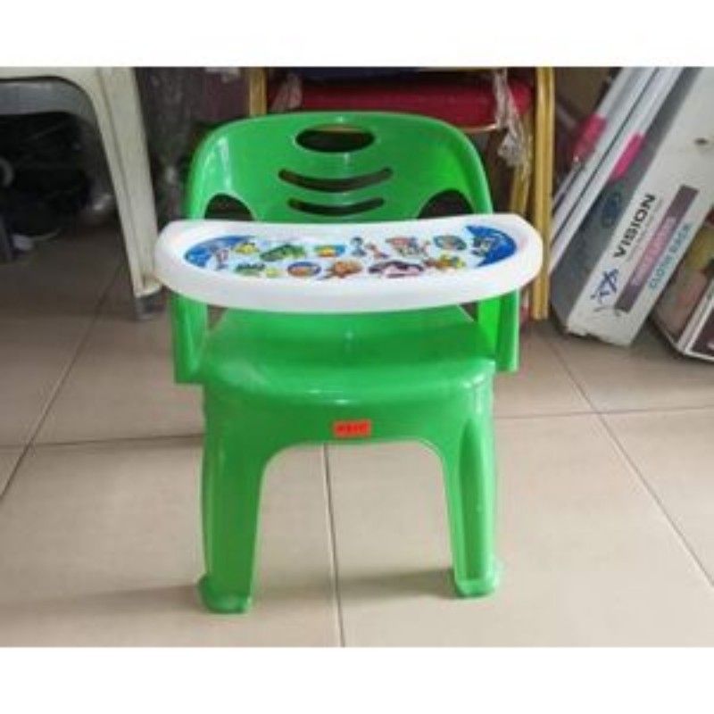 Children Plastic Chair With Attached Table School