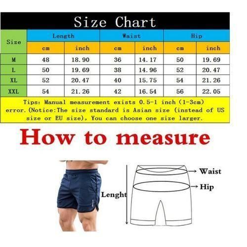 3 Pieces In 1 Men's Sports Shorts Jog Running Pants Breathable Quick Dry
