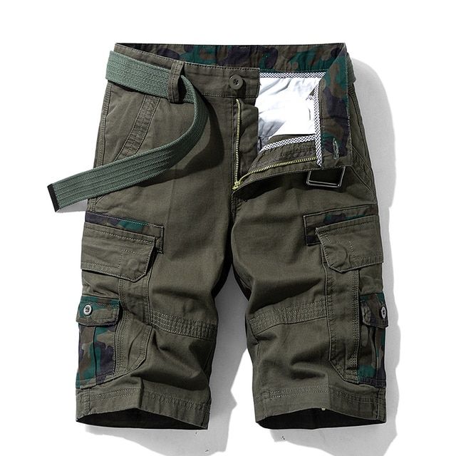 Men's Casual Cotton Shorts Breathable Casual Pants