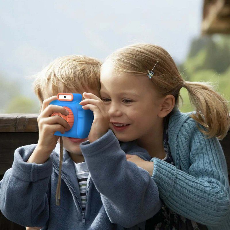4000w Front Rear Dual Lens Digital Camera Mini Video Photo Slr Cameras Cartoon Toys Children Birthday Gifts Purple