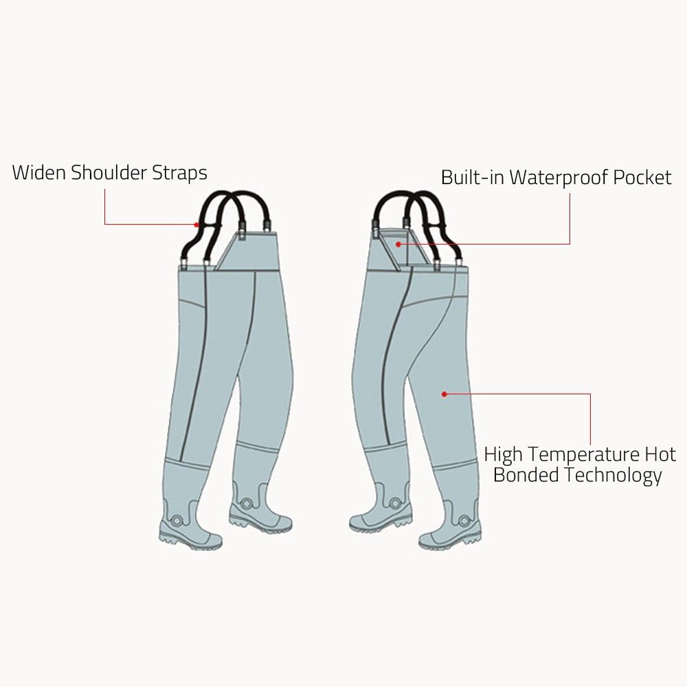 Fishing Chest Wader Waterproof Wader With Boots Waist Wading