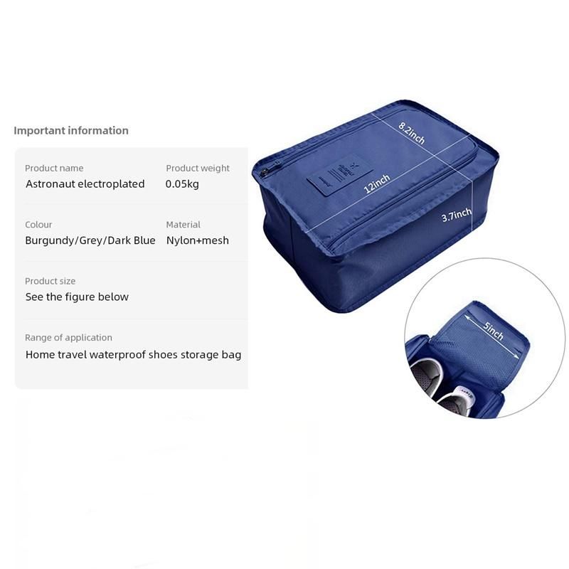 Travel Storage Portable Sneaker Bag Waterproof Breathable Single Shoe Storage Bag Foldable Portable Small Shoe Bag Bagh
