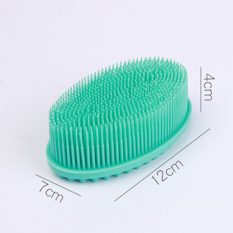Soft silicone brush wash bath shower exfoliating skin fit for baby adult bath shampoo Head massage brush supplies siliconebrush
