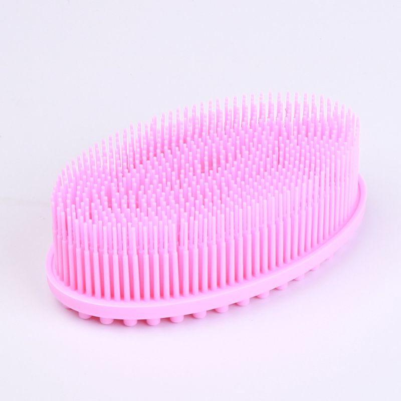 Soft silicone brush wash bath shower exfoliating skin fit for baby adult bath shampoo Head massage brush supplies siliconebrush