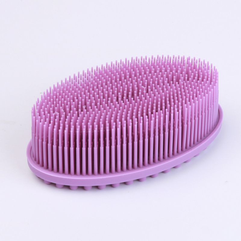 Soft silicone brush wash bath shower exfoliating skin fit for baby adult bath shampoo Head massage brush supplies siliconebrush