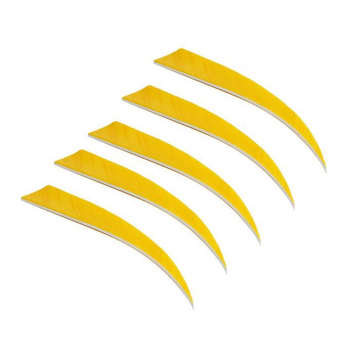 10 Pieces Arrow Fletching Arrow Feathers Fletches  Cut Hunting Yellow