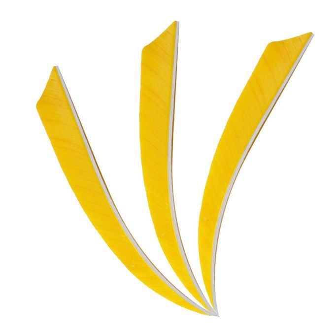 10 Pieces Arrow Fletching Arrow Feathers Fletches  Cut Hunting Yellow